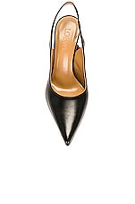 Loewe Rose 100 Sling Back Heel in Black, view 4, click to view large image.