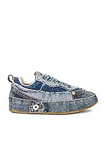 Loewe Deconstructed Sneaker in Washed Denim, view 1, click to view large image.