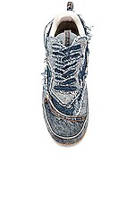 Loewe Deconstructed Sneaker in Washed Denim, view 4, click to view large image.