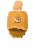 Loewe Anagram 50 Padded Mule in Desert, view 4, click to view large image.