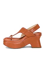 Loewe Comfort 90 Flatform Sandal in Tan, view 5, click to view large image.