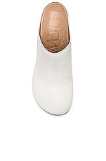 Loewe Terra 100 Heel Clog in White, view 4, click to view large image.