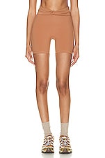 Le Ore Twist Front Short in Copper, view 1, click to view large image.