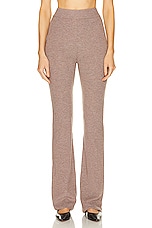 Le Ore Lodi Knit Pant in Walnut, view 1, click to view large image.
