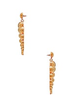 LPA for FWRD Crescent Sphere Earrings in Gold Plated, view 3, click to view large image.