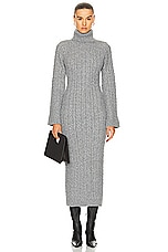 LPA Tori Cable Dress in Heather Grey, view 2, click to view large image.