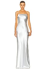 LPA Finelli Maxi Dress in Silver, view 2, click to view large image.