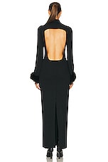 LPA Noemi Maxi Dress in Black, view 4, click to view large image.
