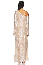 LPA Aniella Gown in Champagne, view 4, click to view large image.