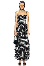 LPA Giulia Maxi Dress in Black And Cream, view 1, click to view large image.