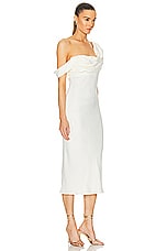 LPA Vania Midi Dress in Ivory, view 2, click to view large image.