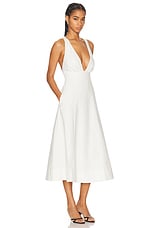 LPA Brooke Midi Dress in Ivory, view 2, click to view large image.