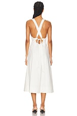 LPA Brooke Midi Dress in Ivory, view 3, click to view large image.