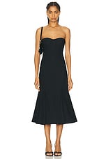 LPA Bianca Midi Dress in Black, view 1, click to view large image.