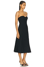 LPA Bianca Midi Dress in Black, view 2, click to view large image.