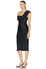 LPA Vania Midi Dress in Black, view 3, click to view large image.