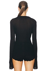 LPA Hana Cardigan in Black, view 3, click to view large image.