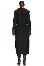 LPA Giovanna Coat in Black & Taupe, view 3, click to view large image.