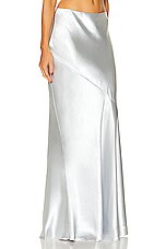 LPA Amalia Maxi Skirt in Silver, view 2, click to view large image.
