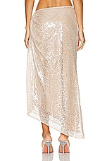 LPA Aniella Midi Skirt in Champagne, view 4, click to view large image.