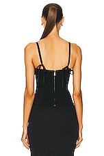 LPA Giovanna Corset Top in Black, view 3, click to view large image.