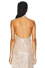 LPA Aniella Halter Top in Champagne, view 4, click to view large image.