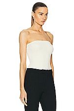LPA Melora Knit Tube Top in Ivory, view 2, click to view large image.