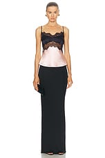 LPA Rosalie Top in Pink & Black, view 4, click to view large image.