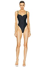 LPA Francesca One Piece in Black, view 1, click to view large image.