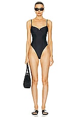 LPA Francesca One Piece in Black, view 4, click to view large image.