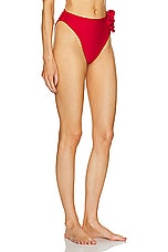 LPA Marjorie High Waist Bottom in Red, view 2, click to view large image.