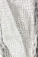 LaQuan Smith Mini Open Detail Dress in Silver, view 5, click to view large image.