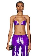 LaQuan Smith Bra in Grape, view 1, click to view large image.