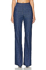 LaQuan Smith High Waisted Wide Leg in Dark Blue, view 1, click to view large image.