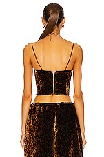 LaQuan Smith Bustier Top in Cheetah, view 3, click to view large image.