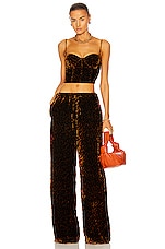 LaQuan Smith Bustier Top in Cheetah, view 4, click to view large image.