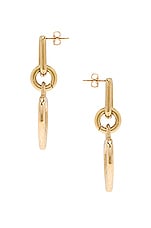LAURA LOMBARDI Beatta Earrings in Brass, view 2, click to view large image.