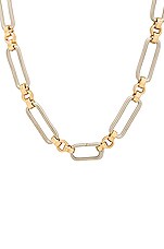 LAURA LOMBARDI Two Tone Stanza Necklace in Two Tone, view 2, click to view large image.