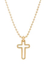 LAURA LOMBARDI Madda Pendant Necklace in Brass, view 2, click to view large image.