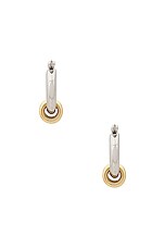 LAURA LOMBARDI Two Tone Fillia Earrings in Two Tone, view 3, click to view large image.