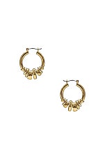 LAURA LOMBARDI Radda Earrings in Brass, view 1, click to view large image.
