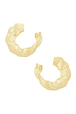 Louis Abel Abluvio Earring in 18k Yellow Gold Vermeil, view 1, click to view large image.