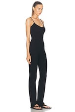 LESET Rio Corset Jumpsuit in Black, view 2, click to view large image.