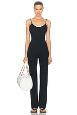 LESET Rio Corset Jumpsuit in Black, view 4, click to view large image.