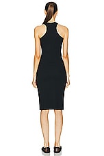 LESET Kelly Racerback Midi Dress in Black, view 3, click to view large image.