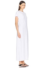 LESET Margo Maxi Dress in White, view 2, click to view large image.