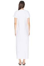 LESET Margo Maxi Dress in White, view 3, click to view large image.