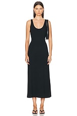 LESET Rio Scoop Neck Dress in Black, view 1, click to view large image.