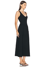 LESET Rio Scoop Neck Dress in Black, view 2, click to view large image.