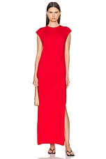 LESET James Maxi Dress in Lipstick, view 1, click to view large image.